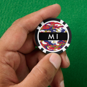 Unabhängigkeitstag Wählen Sie Ihren Namen Personal Pokerchips