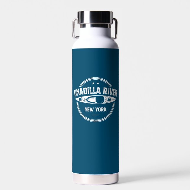 Unadilla River New York Kayak Trinkflasche (Vorne)