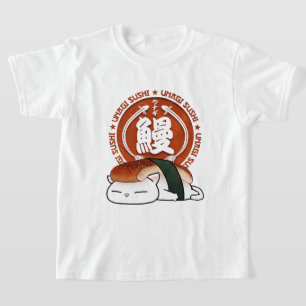 Unagi Eel Sushi Cat T-Shirt