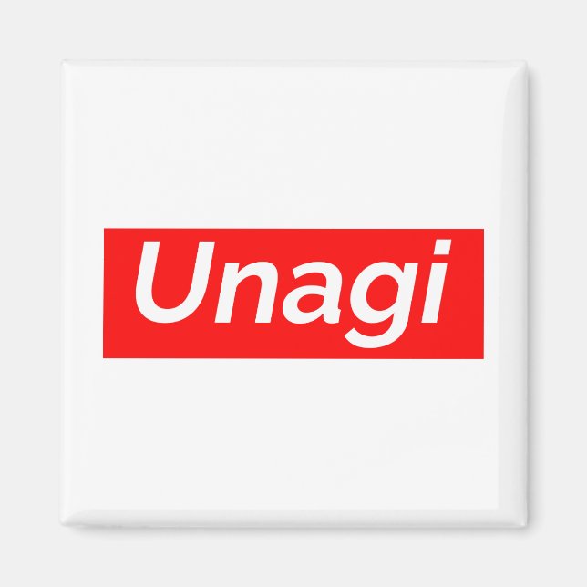 Unagi-Etikett Magnet (Vorne)