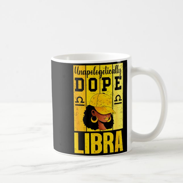 Unalogetically Libra Black Woman Cap Zodiac  Kaffeetasse (Rechts)