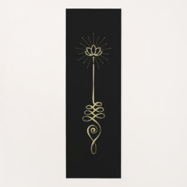 Unalome Schlichte Hintergründe - Gold + Kohle Yoga Yogamatte
