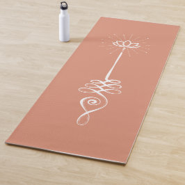 Unalome Schlichte Hintergründe - Korallen + Schnee Yogamatte