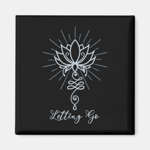 Unalome-Symbol Lotusblume Loslassen Magnet