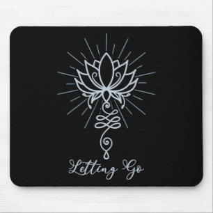 Unalome-Symbol Lotusblume Loslassen Mousepad