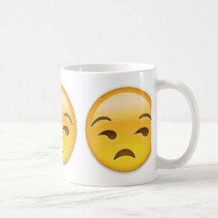 Unamused Gesicht Emoji Kaffeetasse