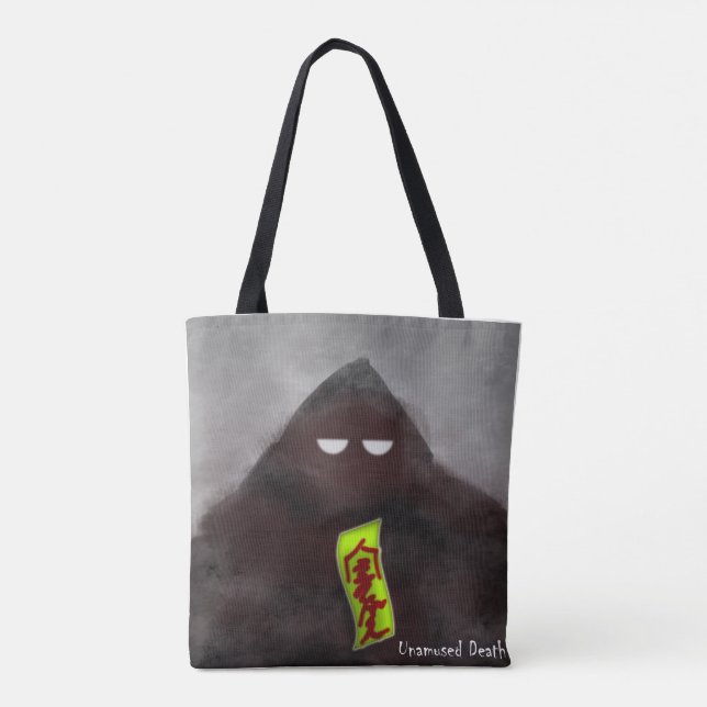 Unamüsierte Totentasche Tasche (Rückseite)