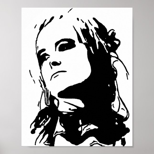 Unamüsiertes Mädchen Poster (Vorne)