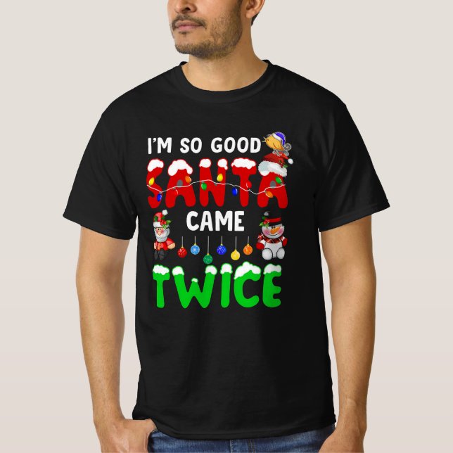 Unangemessene Weihnachten Vintag T-Shirt (Vorderseite)