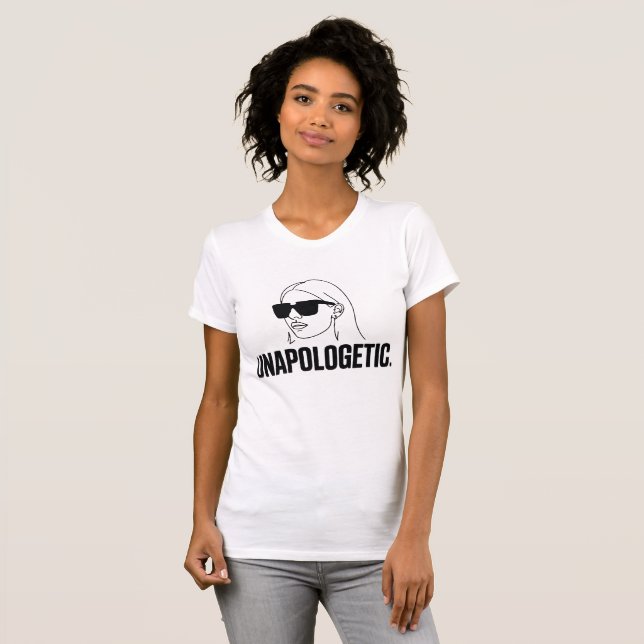 Unapologetic – Bold Face Line Art Cropped Tee (Vorne ganz)