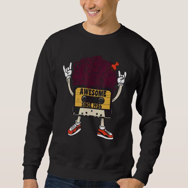 Unapologetically black awesome since 1936 african  sweatshirt (Vorderseite)
