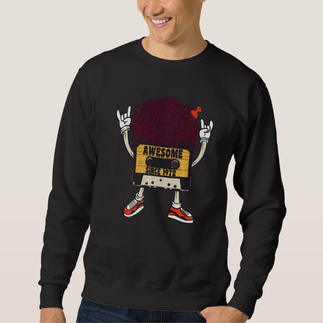 Unapologetically black awesome since 1972 african  sweatshirt (Vorderseite)