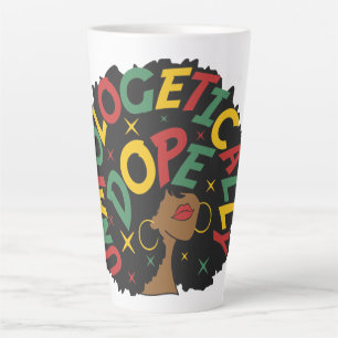 Unapologetisch dope Black Girl Afro Milchtasse