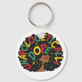 Unapologetisch dope Black Girl Afro Schlüsselanhänger