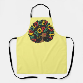 Unapologetisch dope Black Girl Afro Schürze