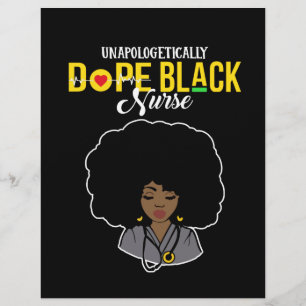 Unapologetisch Dope Black Nurse Briefbogen