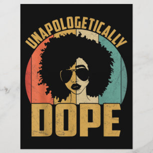 Unapologetisch dope Black Prix Melanin African Flyer