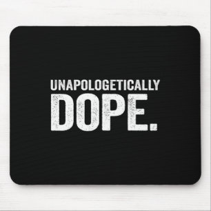 Unapologetisch drogenafrikanische schwarze Geschic Mousepad