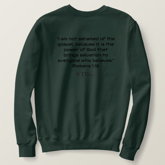 Unapologetisches Männerkragenhemd Sweatshirt (Design Rückseite)