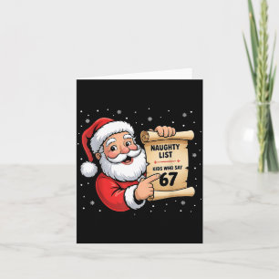 Unartige Liste Kinder, die 67 Weihnachten Sechs Si Karte