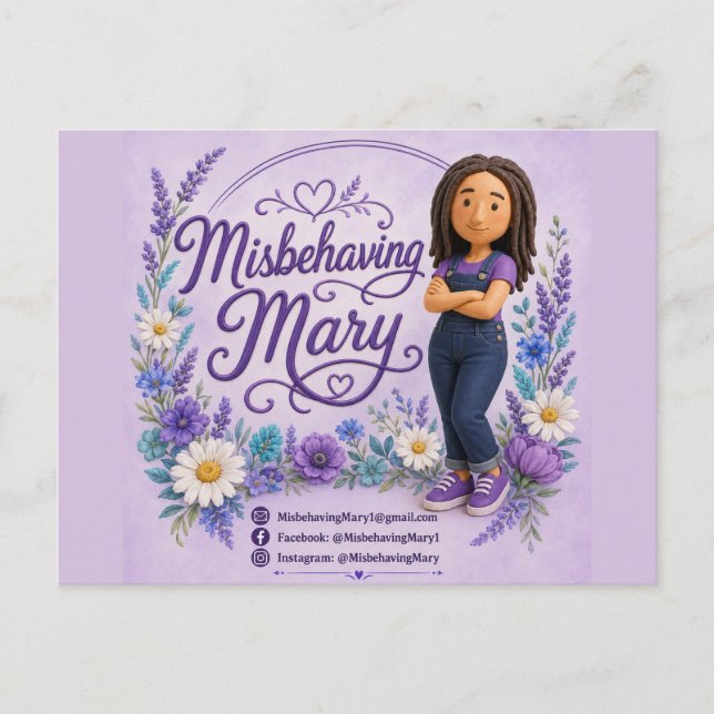 Unartige Mary Postkarte (Vorderseite)
