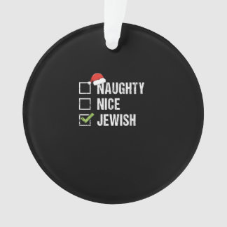 Unartige nette jüdische Weihnachtsmann Weihnachten Ornament