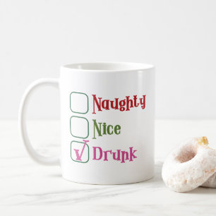 Unartige Schöne Betrunkene Lustige Weihnachts-Tass Kaffeetasse