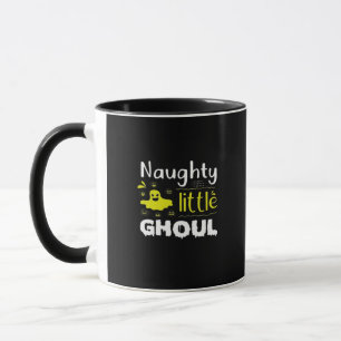 Unartiger kleiner Ghoul lustiges Halloween-Design Tasse