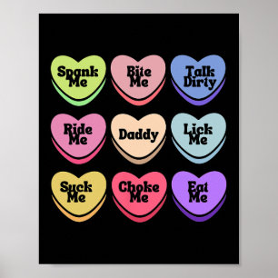 Unartiges Herz Candy Daddy Spank Me Erwachsenen Hu Poster