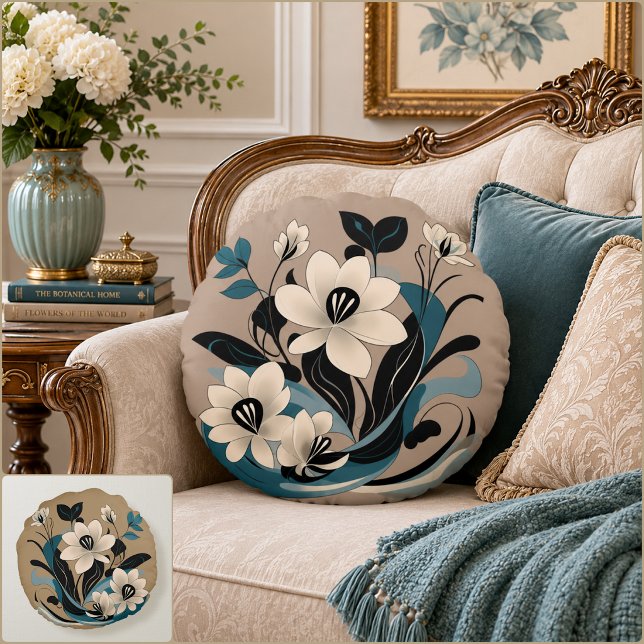 Unatum Rundes Kissen (Unatum Round Pillow (Front & Back)
)
