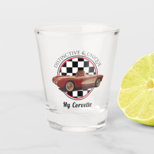 Unauffällig und einzigartig, mein Corvette-Shot-Gl Schnapsglas