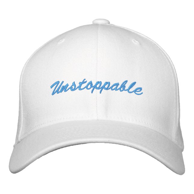 unaufhaltsam bestickte baseballkappe (Vorderseite)