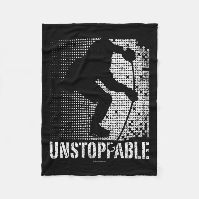 Unaufhaltsam (Hockey) Fleecedecke (Vorderseite)