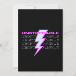 unaufhaltsam, Motivierend, inspirierend Feiertagskarte