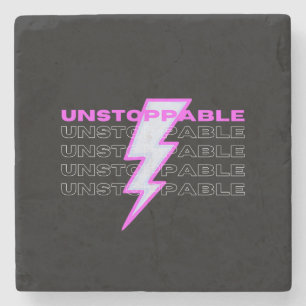 unaufhaltsam, Motivierend, inspirierend Steinuntersetzer