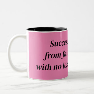 Unaufhaltsame Begeisterung: Eine Motivierend Zweifarbige Tasse