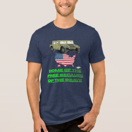Unaufhaltsame Veteranen Tri-Blend Shirt