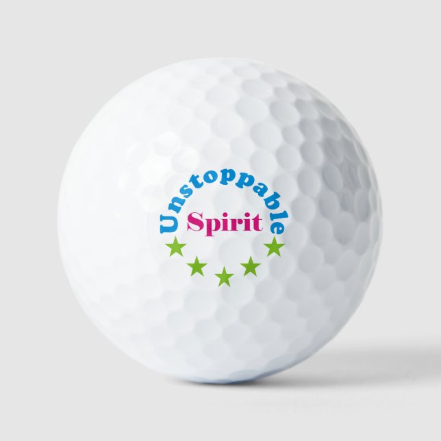 unaufhaltsamer Geist Golfball (Vorderseite)