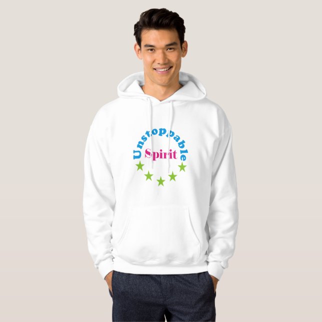 unaufhaltsamer Geist Hoodie (Vorne ganz)