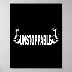 Unaufhaltsames Gymnastiktraining für Männer Frauen Poster