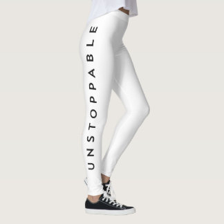 Unaufhaltsames NYC-Mädchen Motivations-Typografie Leggings
