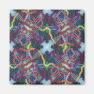 Unaufhörliche Puzzlespiel Kinectric Fliese 4 Magnet
