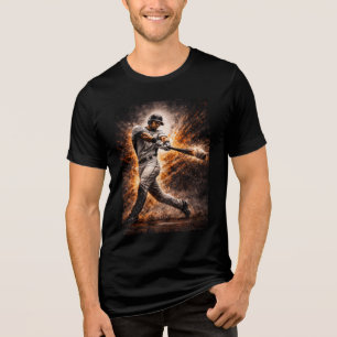 Unaufhörliche Wirkung – Baseball-Power-Swing-Shirt Tri-Blend Shirt