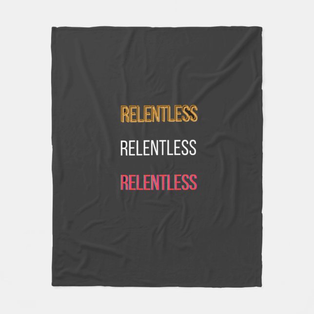 Unaufhörliches T-Shirt Fleecedecke (Vorderseite)