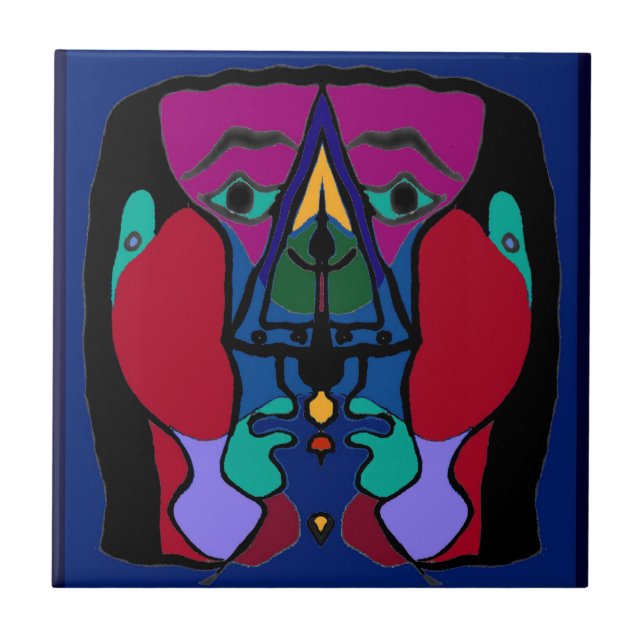 Unausgeglichenes Abstrakt Fliese (Vorderseite)