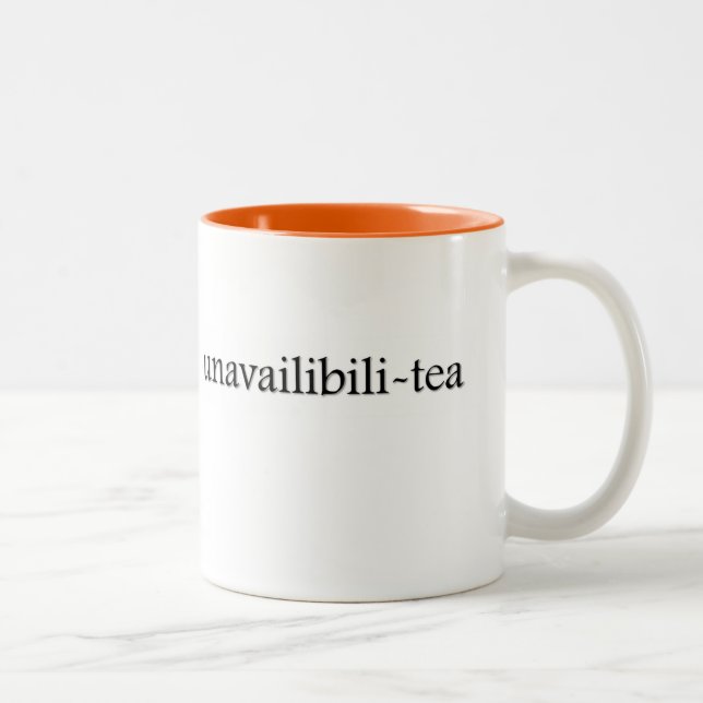 Unavailabili-Tee Tee-Schale Zweifarbige Tasse (Rechts)