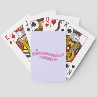 Unbeabsichtigt lustiger rosa Retro-Text im Groovy- Spielkarten