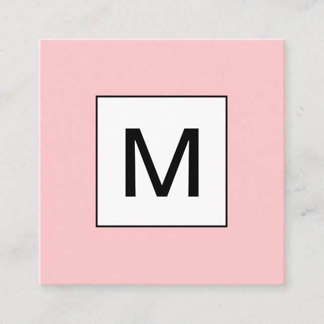 Unbedeutende moderne rosa Visitenkarte des mutigen (Vorderseite)