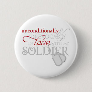 Unbedingt in der Liebe mit meinem Soldaten Button