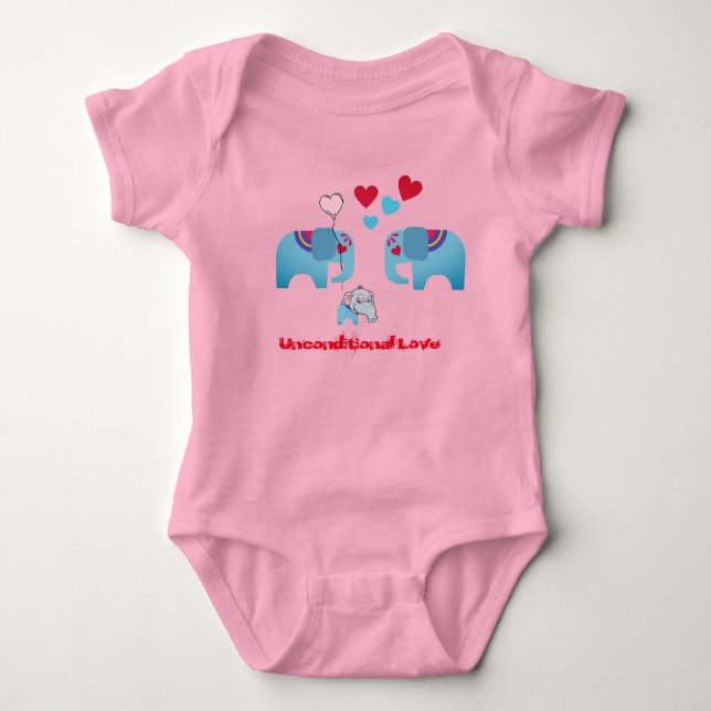Unbedingte Liebe Baby Bodysuit Strampler (Vorderseite)